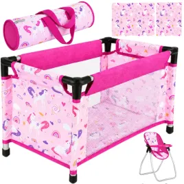 zestaw-dla-lalek-lozeczko-krzeselko-hustawka-torba-posciel-2w1-do-46-cm