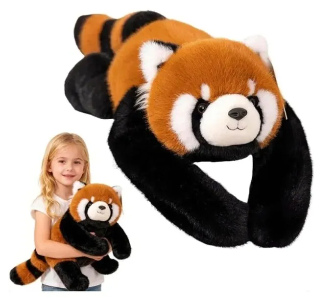 Miś obciążeniowy Ciężkomiś Red Panda Czerwona pluszak DUŻY 65cm 1kg ADHD