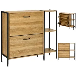szafka-na-buty-z-regalem-komoda-do-przedpokoju-loft-jasny-dab-modernhome