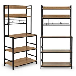 regal-kuchenny-z-polkamni-stojak-84-cm-6-poziomow-haczyki-loft-jasny-dab