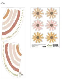 naklejki-scienne-boho-tecza-kwiatki-do-pokoju-dzieciecego