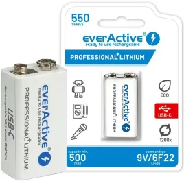 akumulatorek-6f22-li-ion-everactive-9v-550mah-z-gniazdem-usb-c