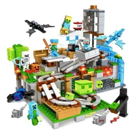 klocki-minecraft-gorska-jaskinia-kopalnia-led-prezent-swieta-mikolaj