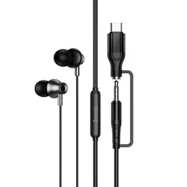 sluchawki-douszne-przewodowe-jack-35-mm-usb-c-hoco-m119a-czarne