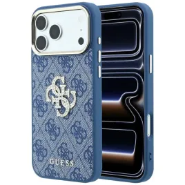 etui-do-iphone-18-pro-17-pro-guess-4g-and-big-strass-logo-niebieskie