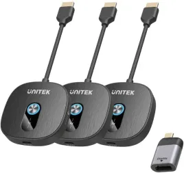 unitek-bezprzewodowy-transmiter-hdmi-1080p-1-nadajnik-2-odbiorniki-czarny