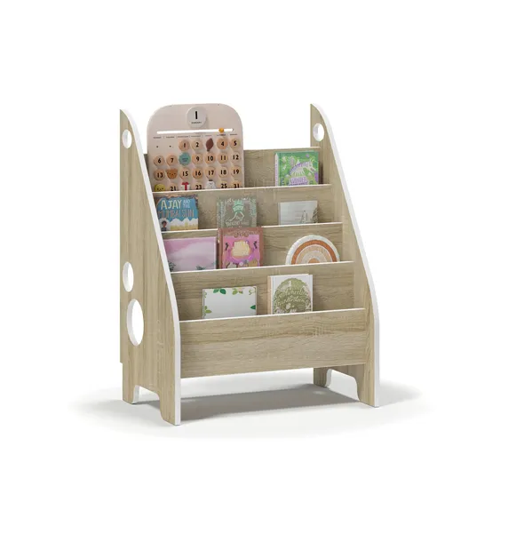 Biblioteczka Montessori dla dzieci – Regał na książki Organizer BIAŁA