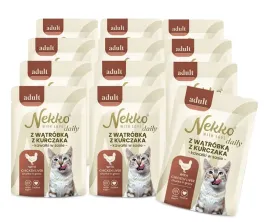 nekko-daily-kot-adult-z-watrobka-z-kurczaka-kawalki-w-sosie-12x85g