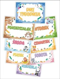 plansze-edukacyjne-dni-tygodnia-8-kart-ksiazeczki-dla-dzieci