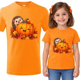 koszulka-t-shirt-dziecieca-bawelna-do-szkoly-dynie-jezyk-pomaranczowy-134