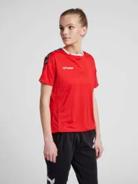 hummel-czerwona-koszulka-treningowa-krotki-rekaw-logo-zt2-xl