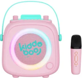 kiddoboo-kidsvoice-rozowy-glosnik-karaoke-bluetooth-z-mikrofonem