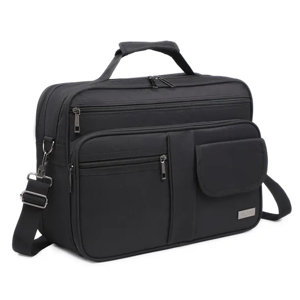 TORBA NA LAPTOPA 30x40x20 ELEGANCKA POJEMNA FUNKCJONALNA CZARNA VELTINO