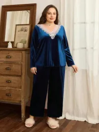 shein-niebieska-pizama-spodnie-bluzka-komplet-teh-s06-xxl