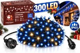 lampki-swiateczne-300-led-21-m-niebieskie-cieply-bialy-flash-ip65-zewnetr