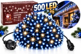 lampki-swiateczne-500-led-355-m-niebieskie-cieply-bialy-flash-zewnetrzne