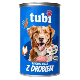 tubi-mokra-karma-dla-psa-drob-puszka-1250g-kawalki-w-sosie-pelnoporcjowa