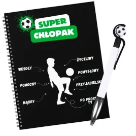 zestaw-notes-dlugopis-prezent-na-dzien-dla-chlopaka-pilka-super-chlopak