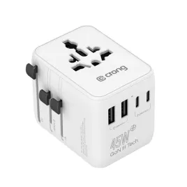 crong-one-world-travel-adapter-uniwersalny-adapter-podrozny-gan-45w-uk-eu-us-au-bialy