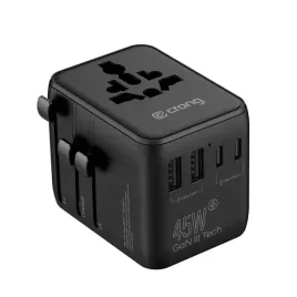 crong-one-world-travel-adapter-uniwersalny-adapter-podrozny-gan-45w-uk-eu-us-au-czarny