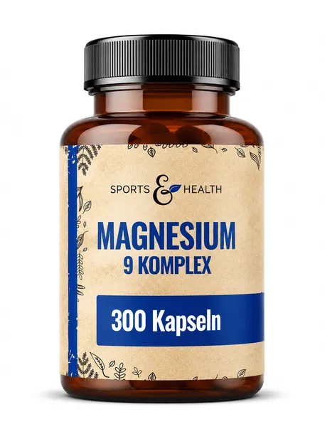CYTRYNIAN DIGLICYNIAN JABŁCZAN Magnez 9 form Premium 300kaps magnez B6 B5