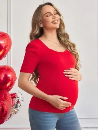 shein-ciazowa-czerwona-bluzka-bufki-perelki-kokarda-0pv-s05-s