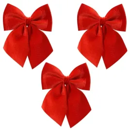 kokardy-kokardki-ozdobne-czerwone-na-choinke-prezent-diy-10cm-3szt