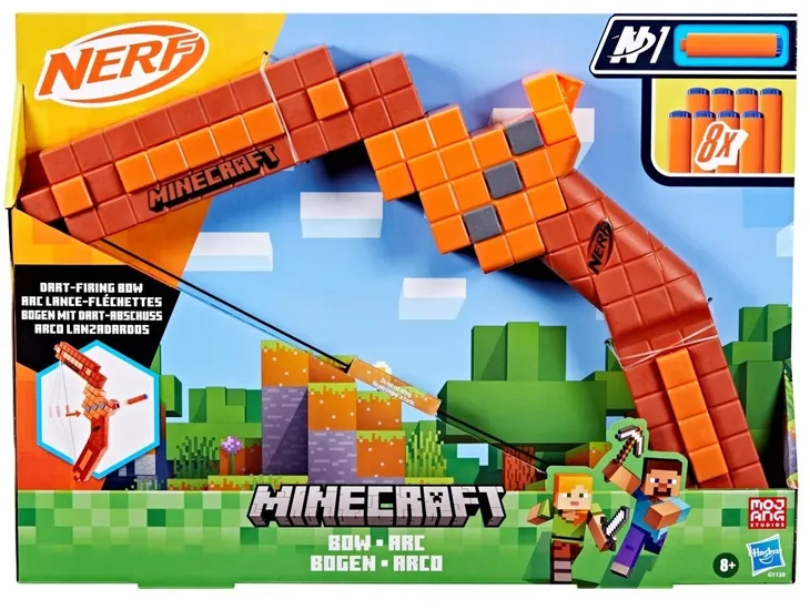 nerf-luk-minecraft-strzalki-nerf-n1-wiek-dziecka-8-lat