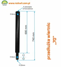 przedluzka-wiertla-wiertnicy-kasei-mastercut-70cm-fi20