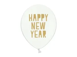 balony-lateksowe-happy-new-year-30cm-bialy-50szt