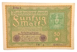stary-banknot-kolekcjonerski-niemcy-50-marek-1919