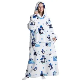 koc-z-kapturem-rekawami-oversize-140-cm-cieply-polarowy-pingwin
