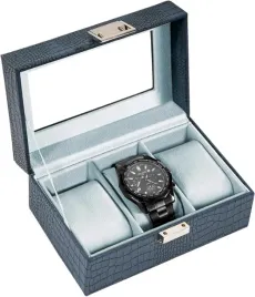 meski-organizer-na-3-zegarki-procase-etui-szklana-pokrywa-croc-cobalt-blue