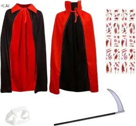 zestaw-wampira-dla-dzieci-halloween-peleryna-120-cm-kly-tatuaze-sierp