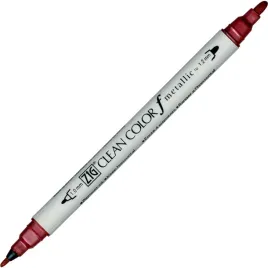 pisak-do-kaligrafii-metaliczny-zig-kuretake-clean-color-metallic-czerwony