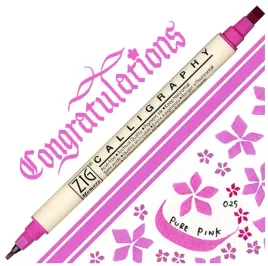 pisak-marker-do-kaligrafii-sciety-zig-kuretake-calligraphy-025-pure-pink