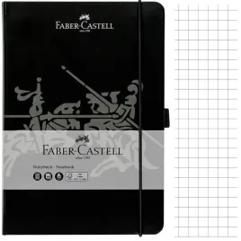 faber-castell-notatnik-notes-w-kratke-z-gumka-a5-194-kartki-zeszyt-czarny