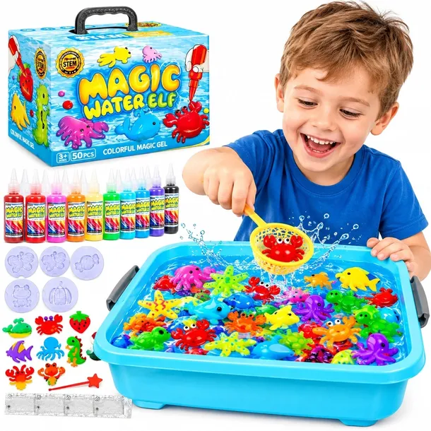 ZESTAW KREATYWNY DIY ŻELOWE FIGURKI DLA DZIECI WODNE MAGICZNE JELLY ELF ŻEL