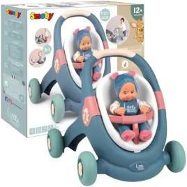 smoby-little-chodzik-3w1-wozek-dla-lalek-lalka-bobas-lekki-zestaw-12m