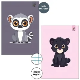 bee-bee-zeszyt-do-slowek-a6-16-kartek-kratka-animals-20-szt