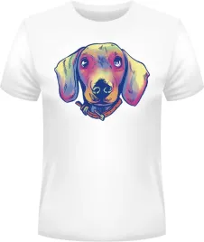 koszulka-meska-pies-dachshund-watercolor-biala-s