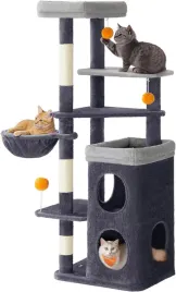 feandrea-drapak-dla-kota-z-domkiem-wielopoziomowy-53-x-46-x-152-cm-szary
