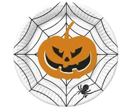 papierowe-talerzyki-halloween-dynia-i-pajeczyna-18-cm-8-szt
