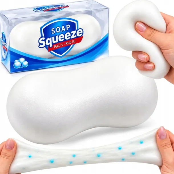 GNIOTEK MYDŁO ANTYSTRESOWY CHRUPIĄCY CRUNCHY SENSORYCZNY SQUISHY MYDEŁKO
