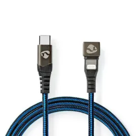 nedis-gctb39650al10-kabel-lightning-1-m-czarny-niebieski