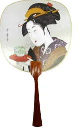 karnet-premium-asahi-japonski-gejsza-z-wachlarzem-i-filizanka