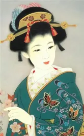 karnet-okolicznosciowy-asahi-portret-kobiety-motyle-120x188-mm