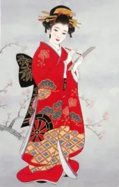 karnet-premium-asahi-portret-kobiety-pisarka-japonski-120x187-mm