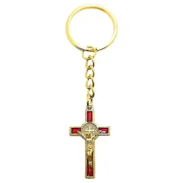 brelok-krzyz-sw-benedykta-czerwony-zloty-z-pasyjka-art-sacrum-39x22-mm