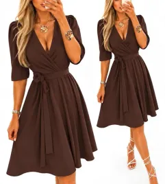 sukienka-czekoladowa-brazowa-elegancka-kopertowa-rozkloszowana-plus-size